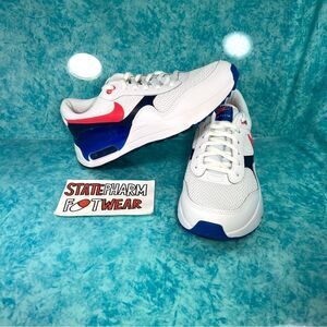 Nike Air Max Systm GS Women’s White Blue Low Top Athletic Shoes Sneakers
